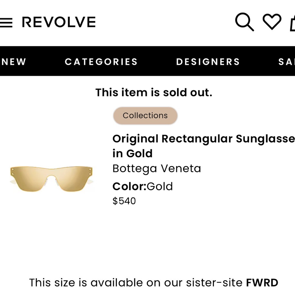 Bottega Veneta Original Rectangular Sunglasses In… - image 3